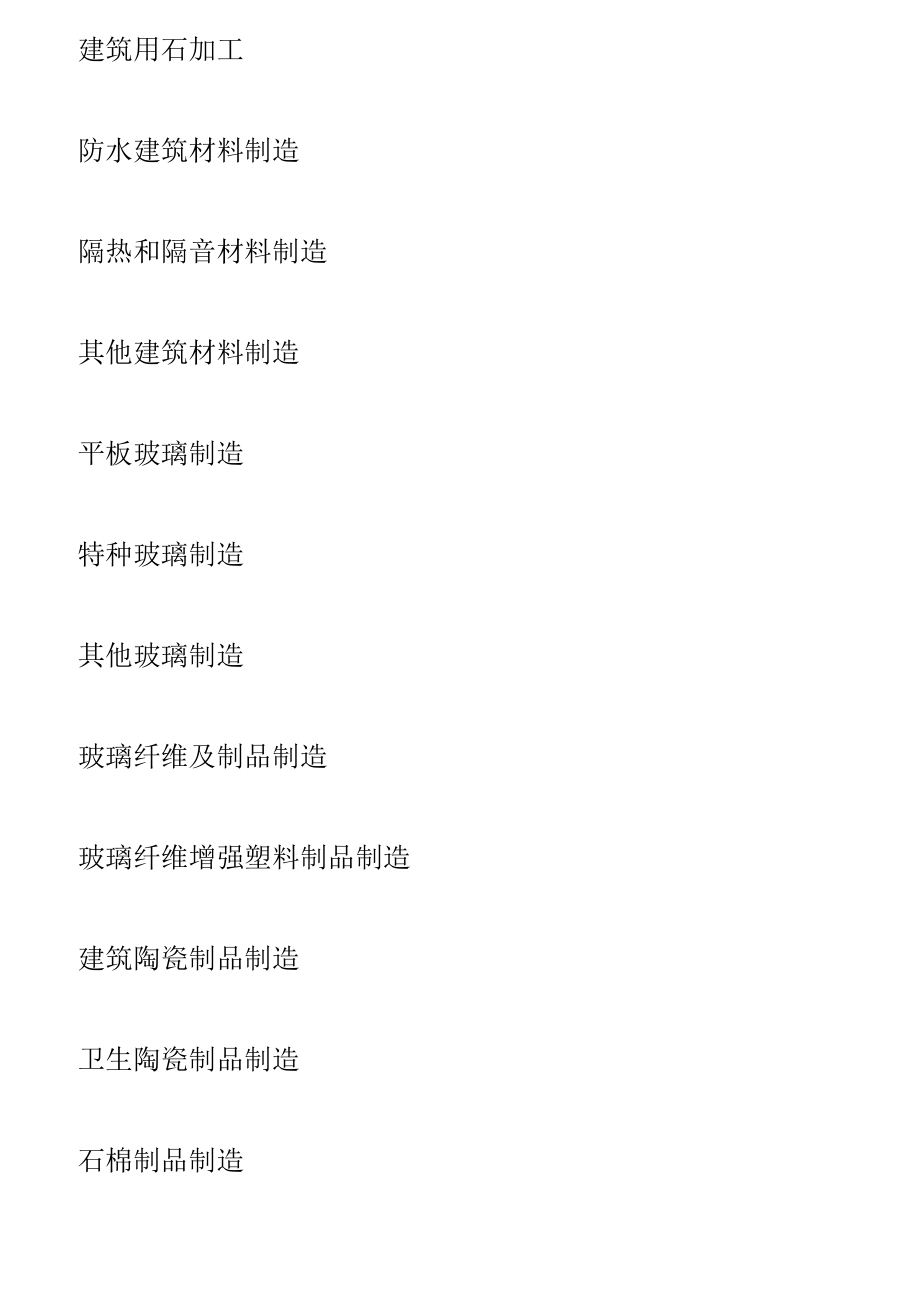 2019年工貿(mào)八大行業(yè)劃分按照國民經(jīng)濟(jì)行業(yè)分類GBT4754